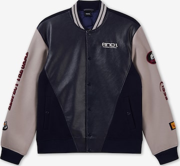 AND1 Välikausitakki 'Respect The Game' värissä sininen: etupuoli