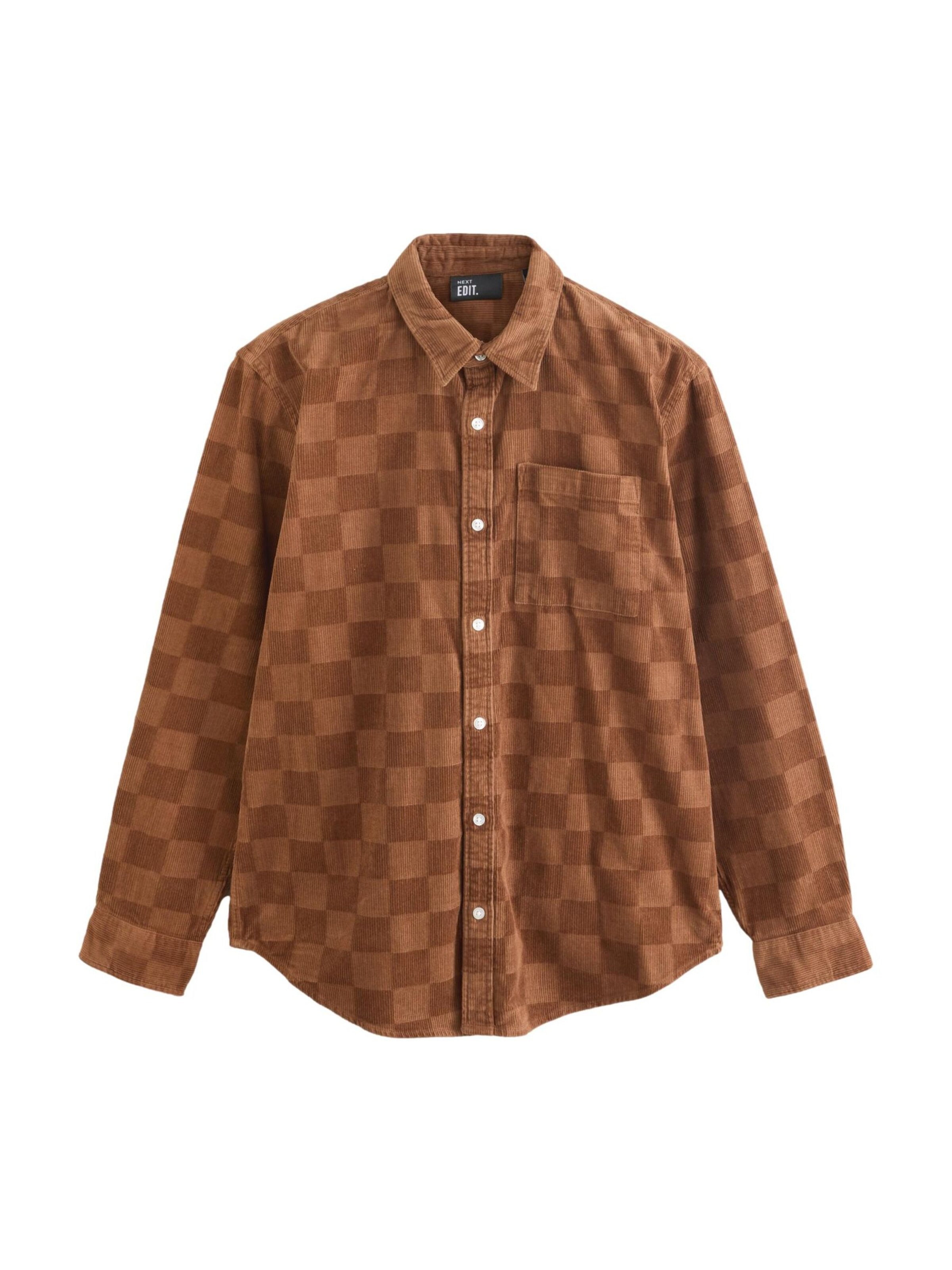 Next Regular Fit Hemd in Braun: Vorderseite