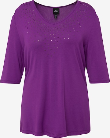 T-shirt Ulla Popken en violet : devant