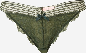 Tanga 'Saffron' de la Hunkemöller pe verde: față