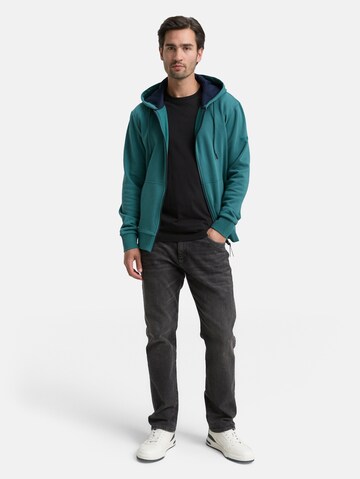 TOM TAILOR Sweat jacket in Green