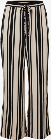 Guido Maria Kretschmer Curvy Wide leg Trousers 'Hellen' in Black: front