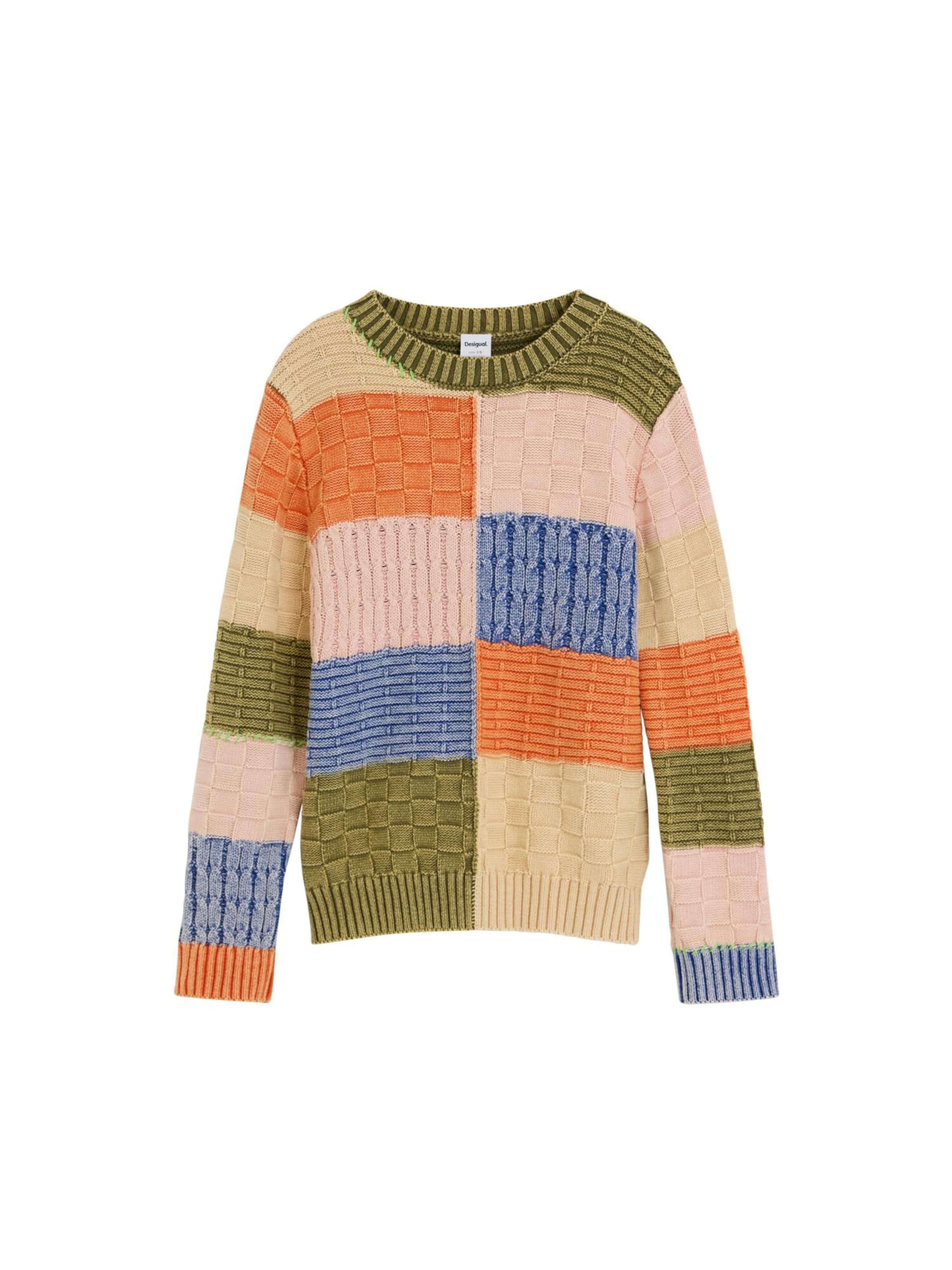 Desigual Svetr – mix barev: přední strana