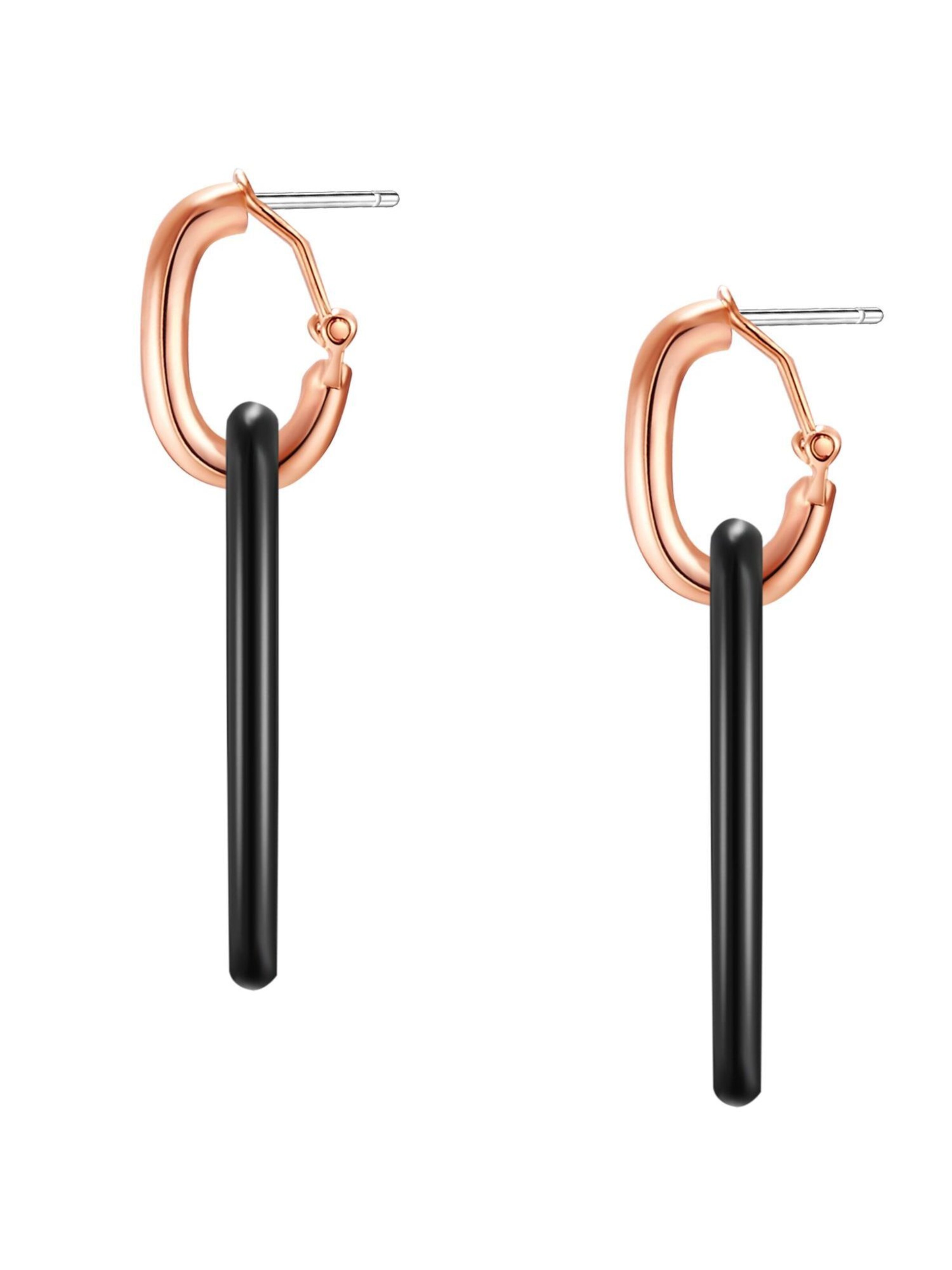 Boucles d'oreilles Lulu & Jane en noir