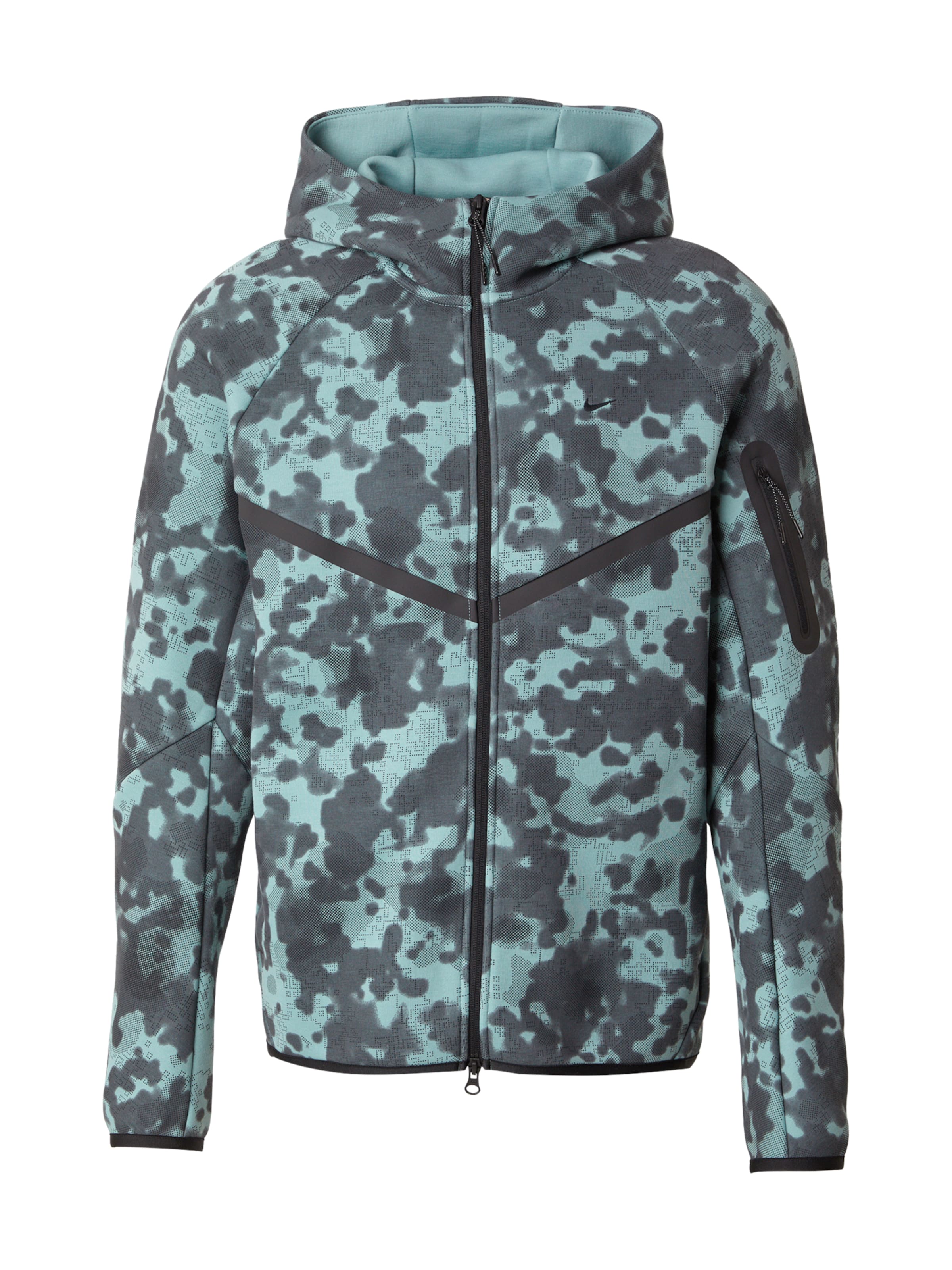 Hanorac 'TECH FLC' de la Nike Sportswear pe verde: față