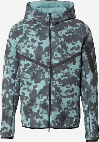 Nike Sportswear Кофта на молнии 'TECH FLC' в Зеленый: спереди