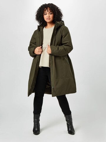 Zizzi Winter Coat in Green