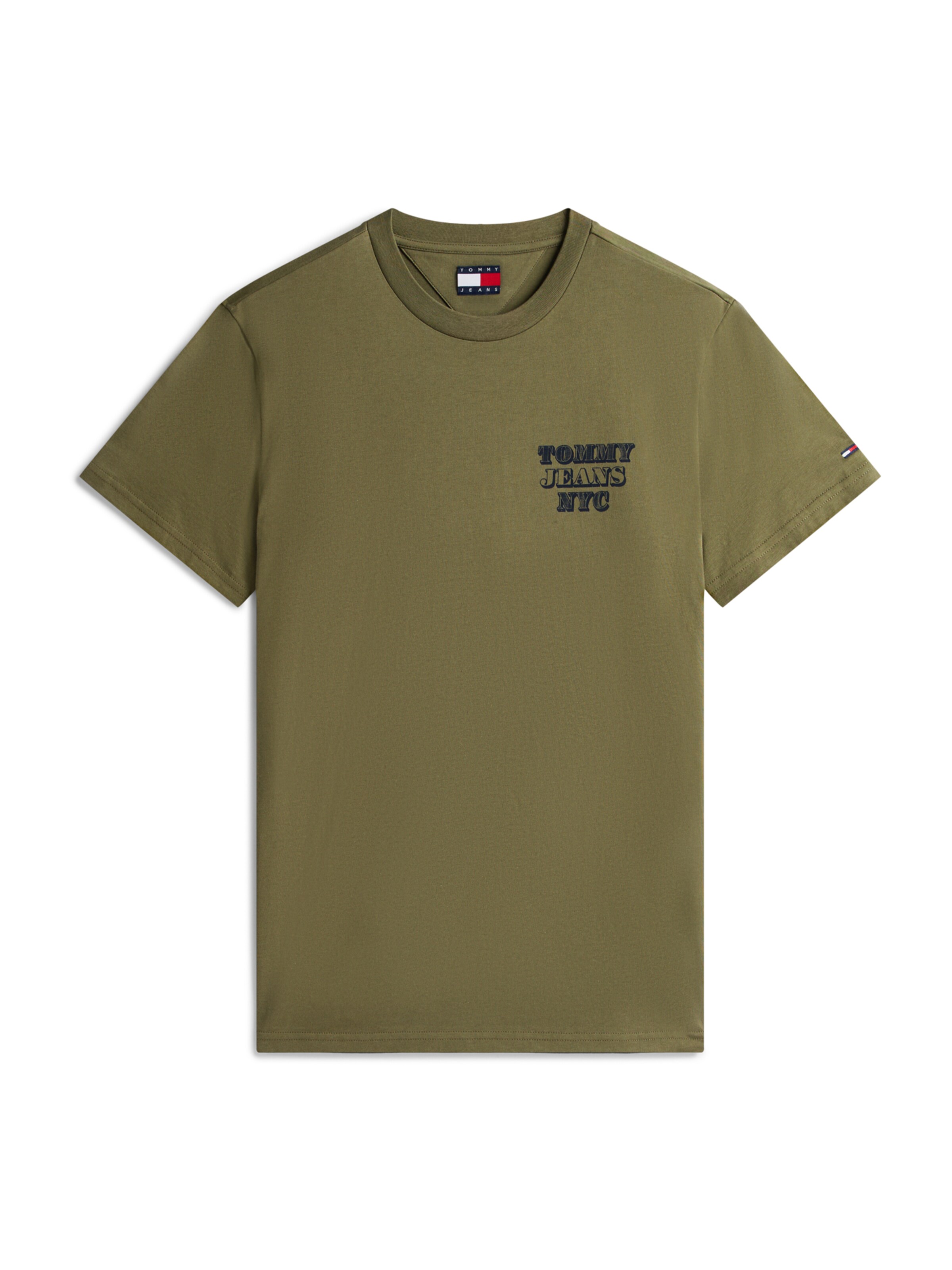 T-Shirt Tommy Jeans en vert : devant