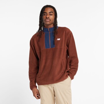 new balance Sports sweater in Brown: front