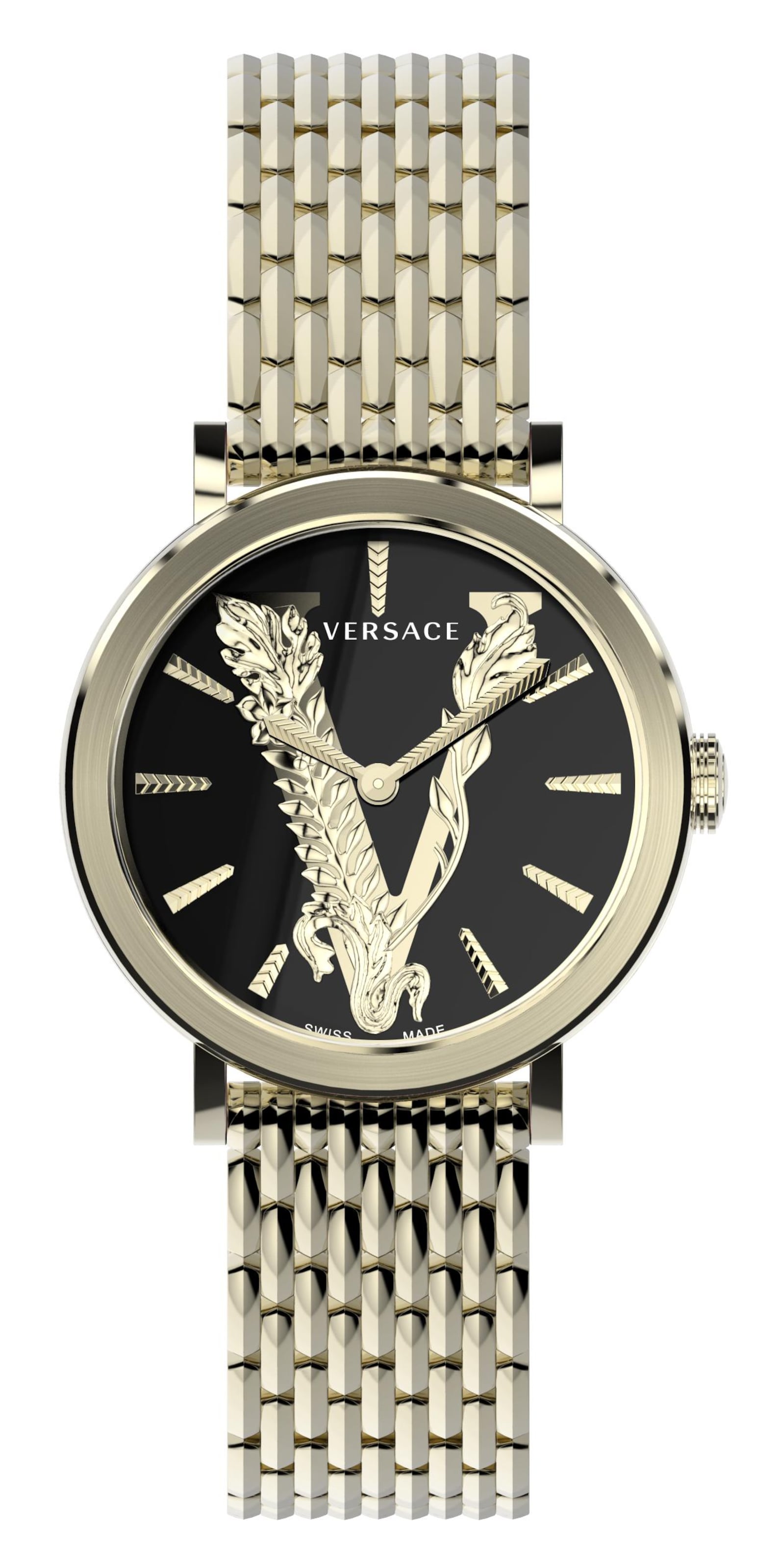 VERSACE Analoguhr 'VERI008 20' in Gold: Vorderseite