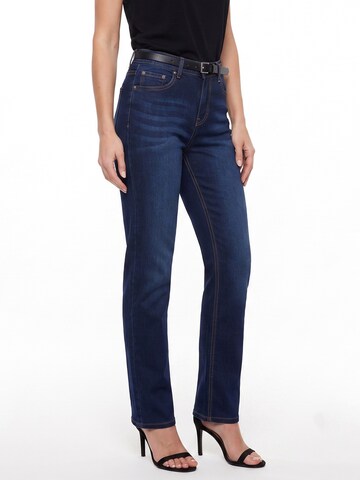 ESRA Regular Jeans 'Straight Leg Jeans aus extra weicher Baumwolle'‌‌ in Blau