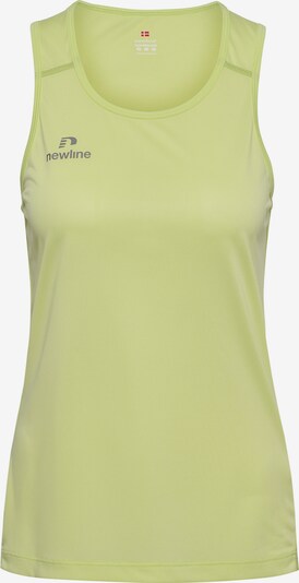 Newline T-shirt fonctionnel 'BEAT SINGLET' en gris argenté / vert, Vue avec produit