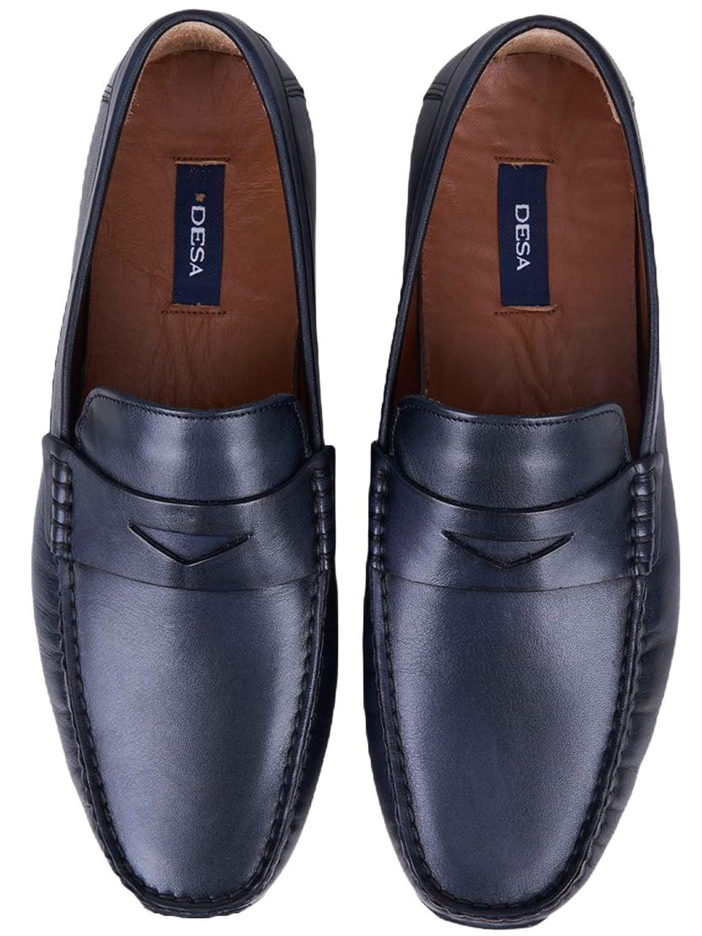 Desa Moccasins 'DESA Herren-Lederslipper für den Alltag' in Blue