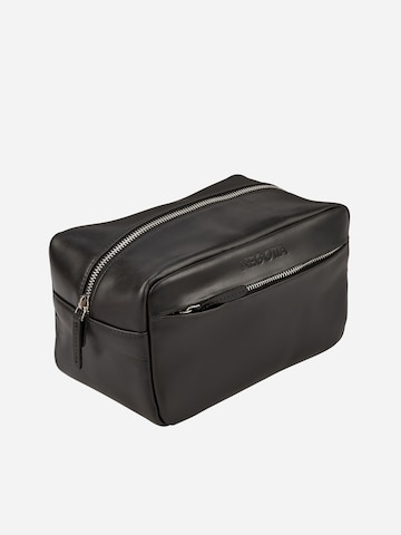 NEGOTIA Leather Toilettas 'Mori' in Zwart