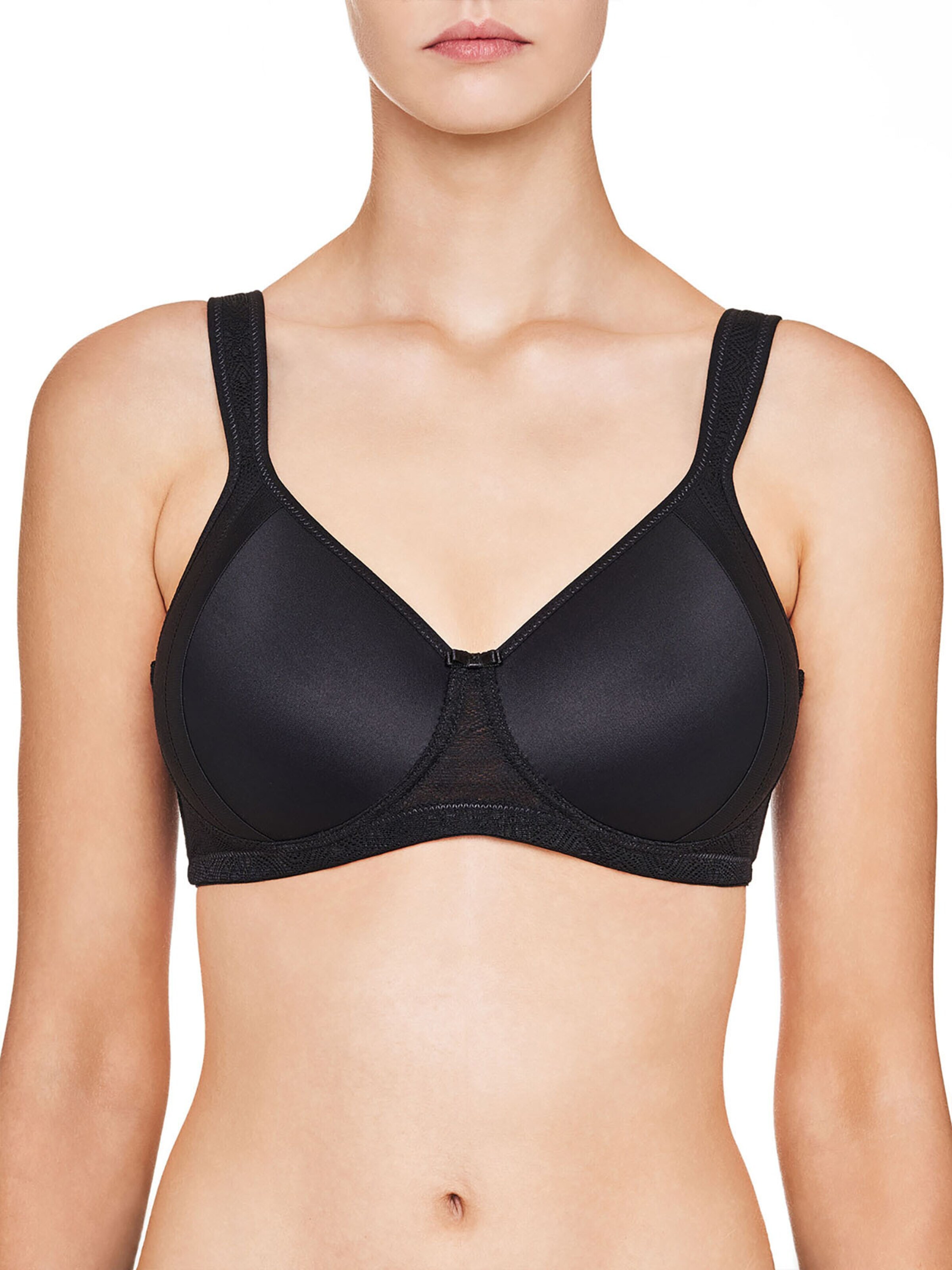 SUSA Minimiser Bra 'Milano' in Black: front