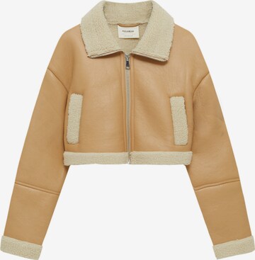 Pull&Bear Between-Season Jacket in Beige: front