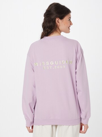 Missguided Sweatshirt in Lila