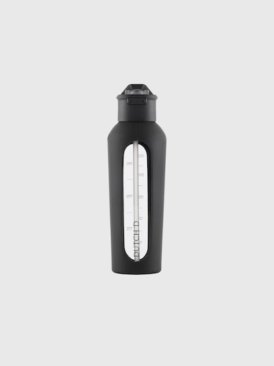 Dutch'D Drinking Bottle 'Glass Straw' in Black, Item view
