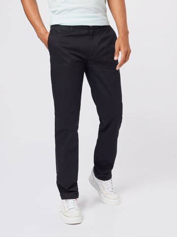 Ben Sherman Regular Chino Pants in Black: front