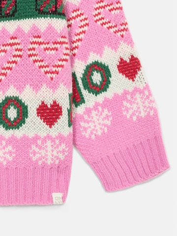 Pulover 'KMGHOHO X-MAS' de la Only Mini pe roz