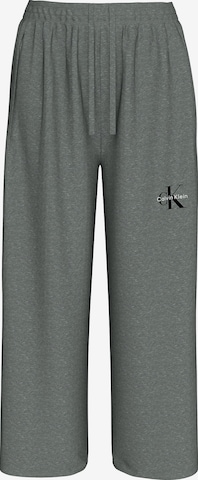 Wide Leg Pantalon Calvin Klein en gris : devant