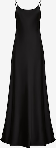Robe 'Maxi satin slip dress 'Serene'' Serena Silueta en noir : devant