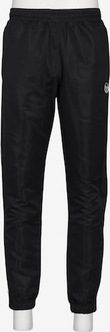 Sergio Tacchini Stoffhose 31-32 in Schwarz: Vorderseite