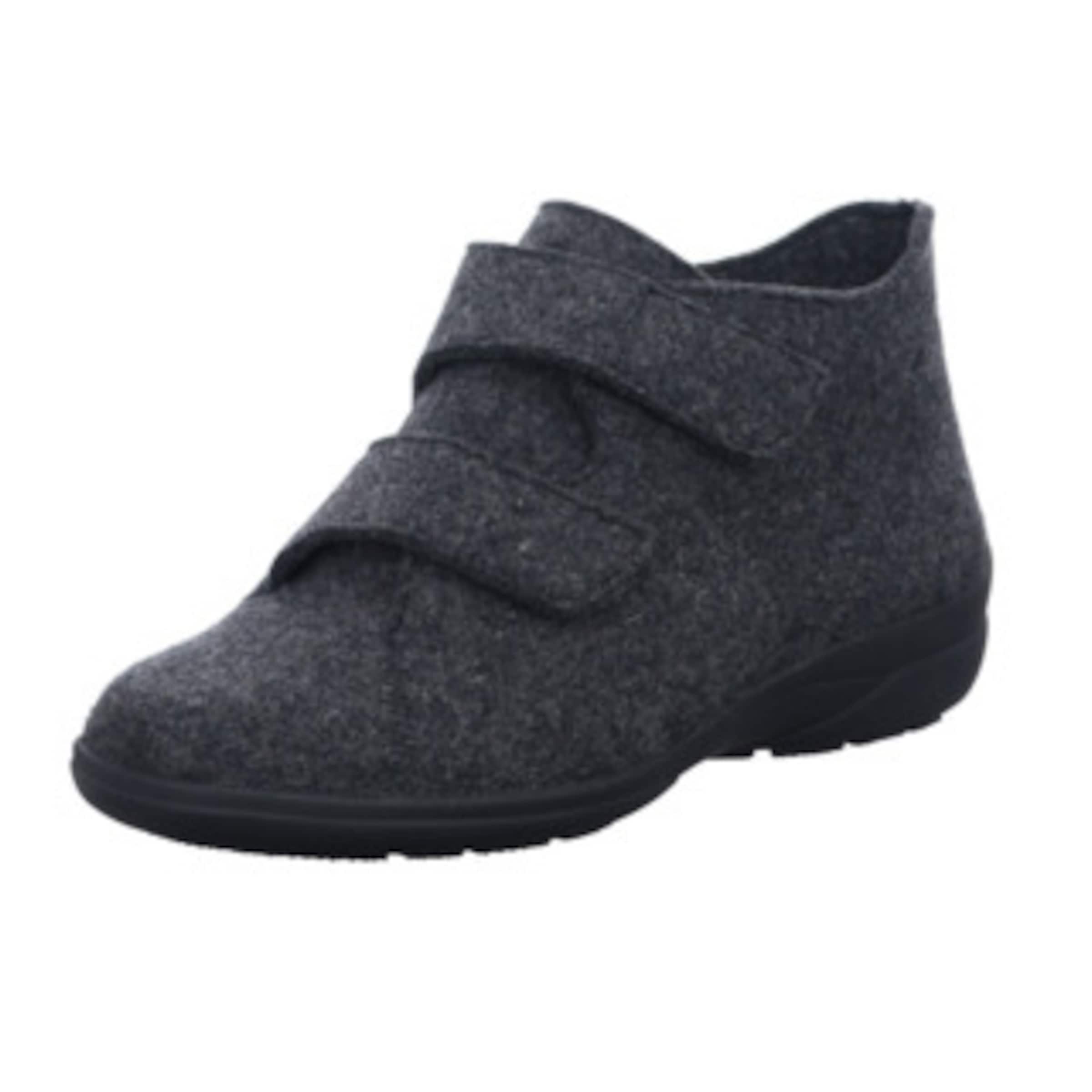 SOLIDUS Hausschuh 'Maike' in Grau: Vorderseite