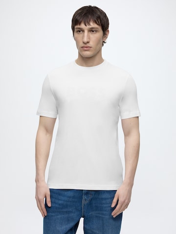 BOSS T-Shirt in Weiß: Vorderseite