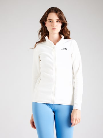 THE NORTH FACE Λειτουργική ζακέτα φλις '100 Glacier' σε λευκό: μπροστά