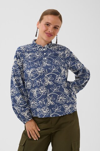 CULTURE Blouse 'Nikola' in Blauw: voorkant