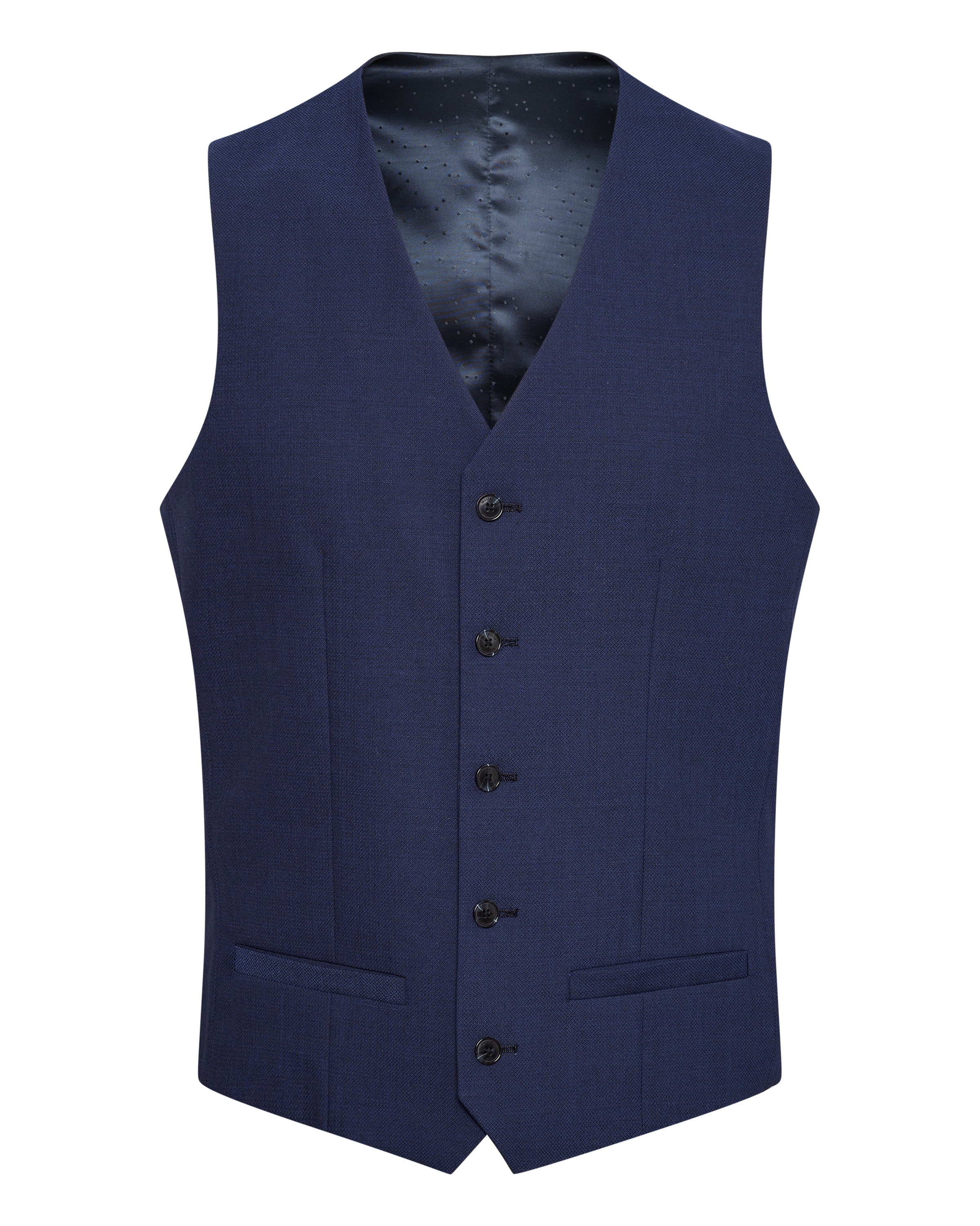 Matinique Jakkesætsvest 'Breck ' i blå: forside