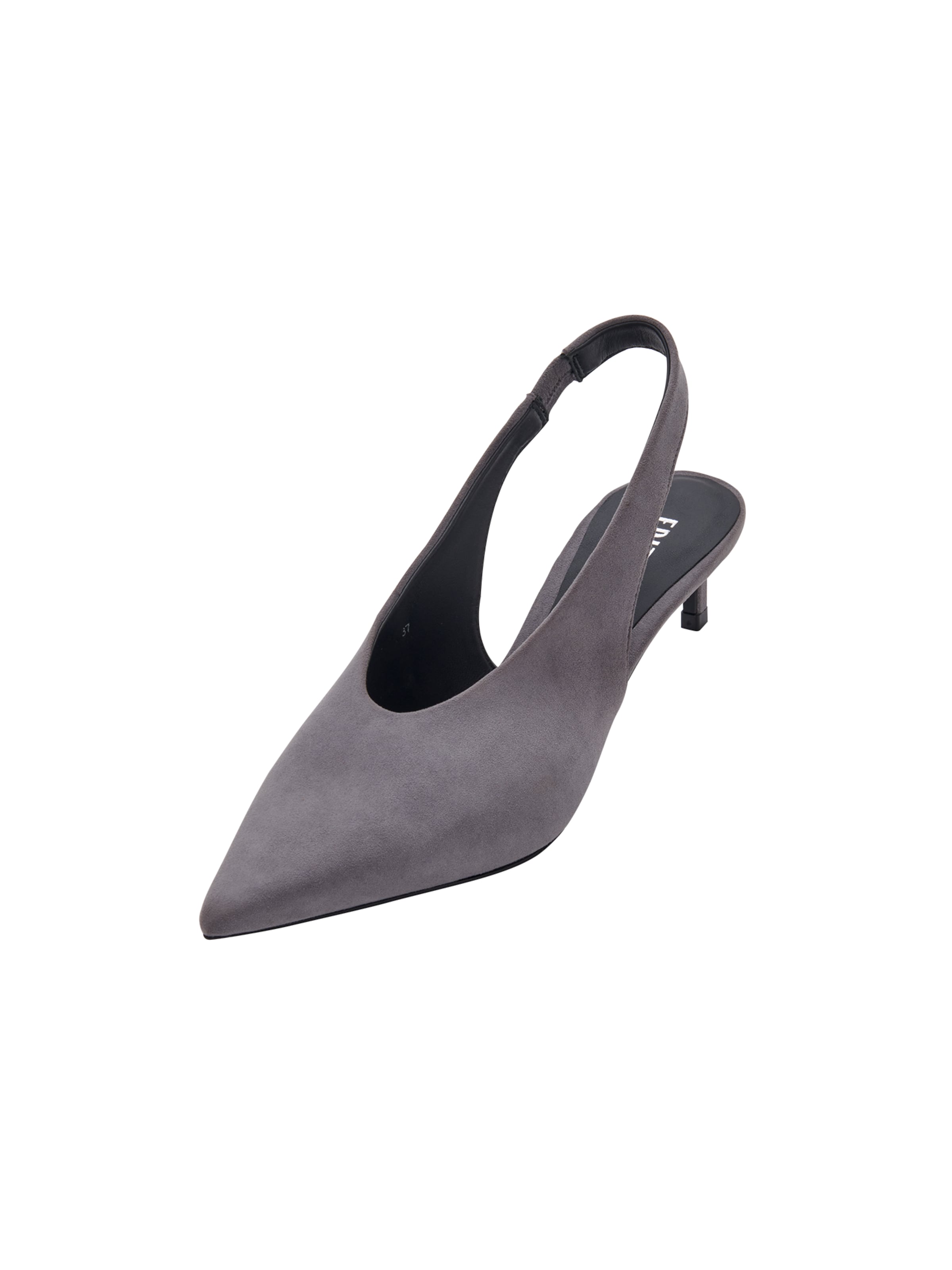 EDITED Slingback pumps 'Tessa' i grå: framsida