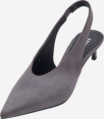 EDITED Slingback pumps 'Tessa' i grå: framsida