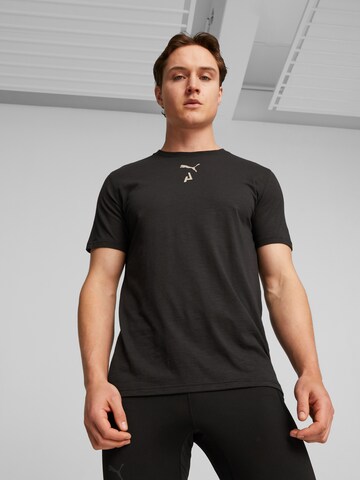 T-Shirt fonctionnel PUMA en noir : devant