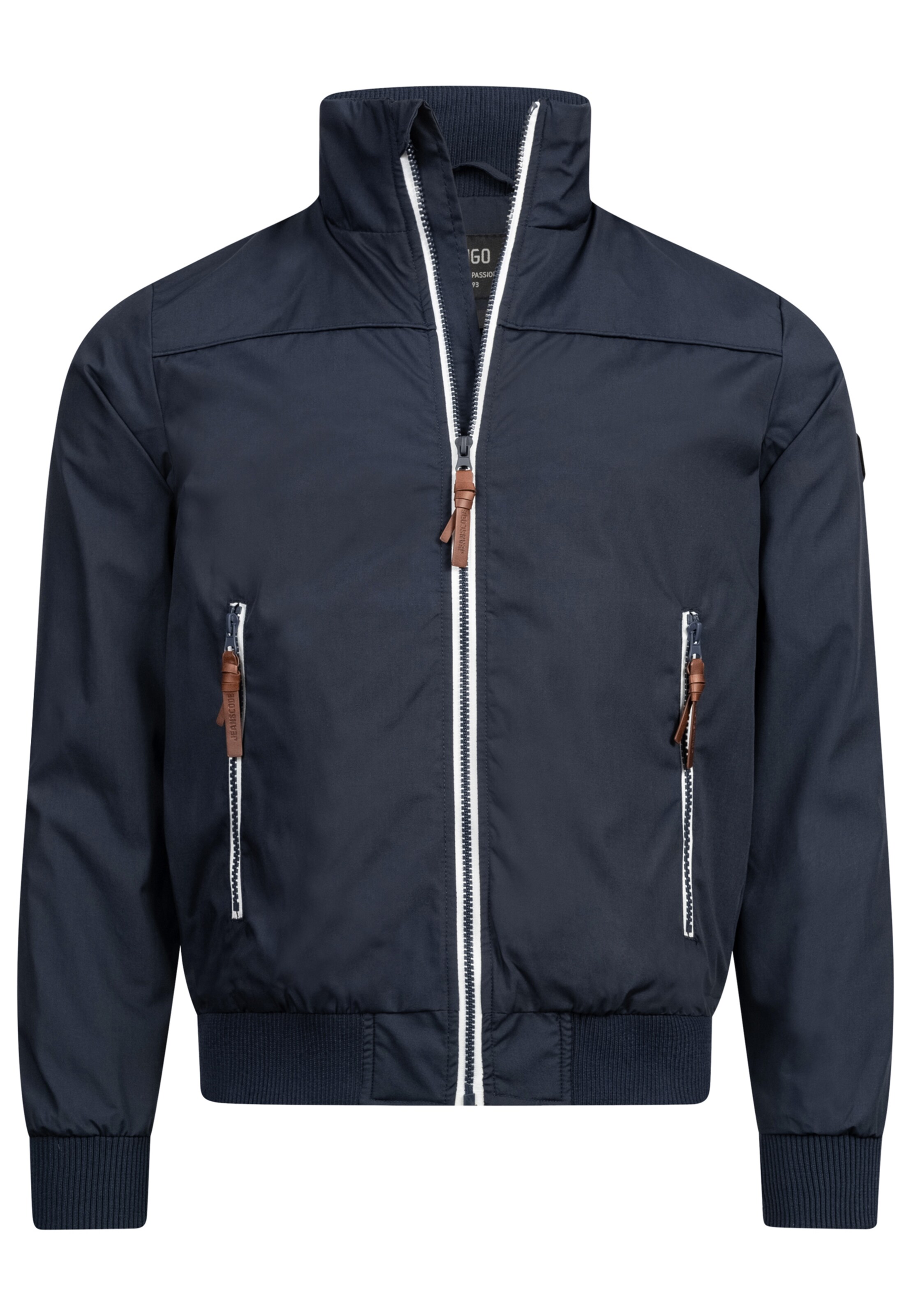 INDICODE JEANS Tussenjas 'Ivano' in Blauw: voorkant