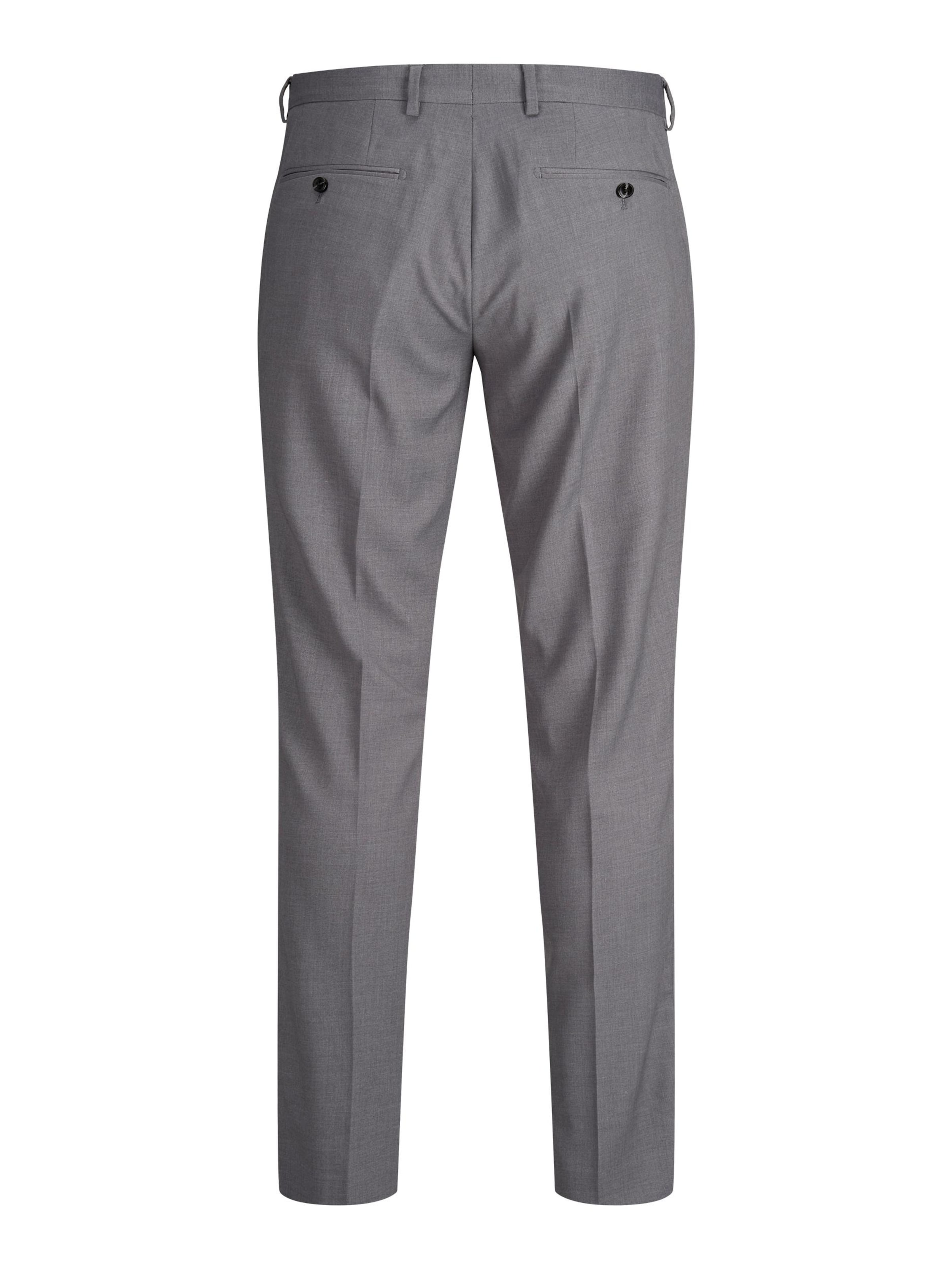 Coupe slim Pantalon à plis 'Franco' JACK & JONES en gris