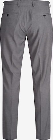 JACK & JONES Slim fit Pleated Pants 'Franco' in Grey