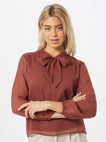 ABOUT YOU Blouse 'Jenna' in Brown: front