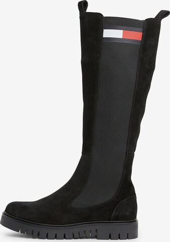 Tommy Jeans Boots in Black: front