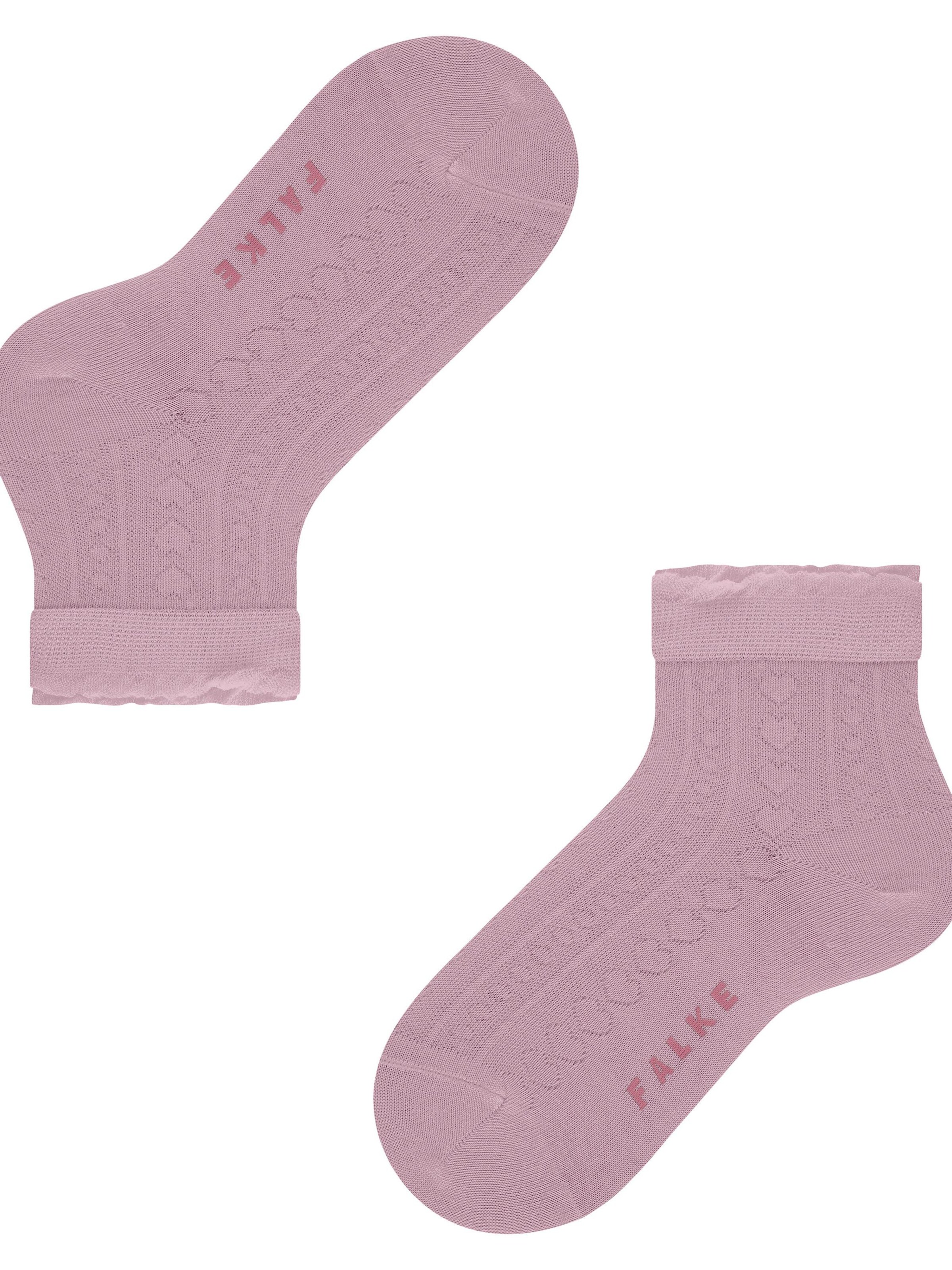 FALKE Socks 'Romantic Net' in Pink
