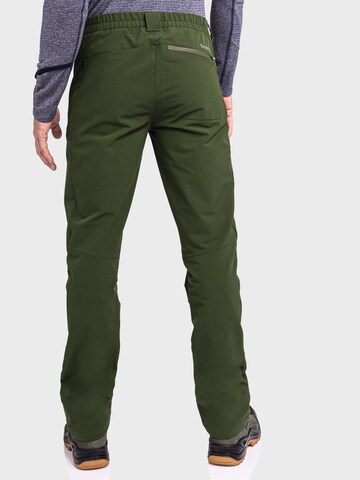 Regular Pantalon outdoor 'Folkstone' Schöffel en vert