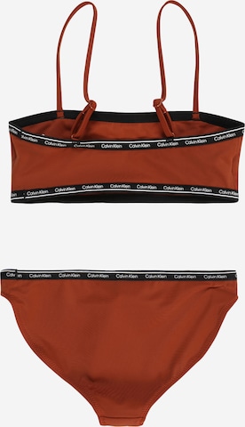 Calvin Klein Swimwear Bralette Bikini in Red