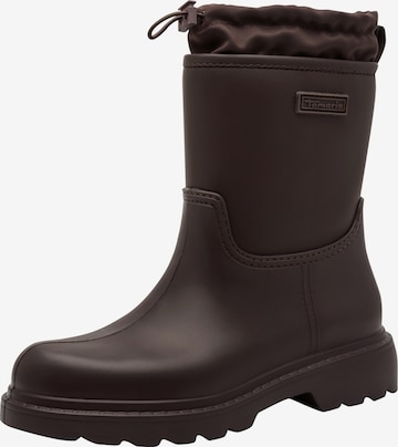 Bottes en caoutchouc Tamaris en marron : devant
