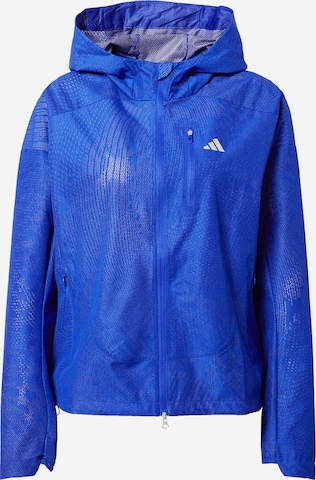 ADIDAS PERFORMANCE Athletic Jacket 'Adizero' in Blue: front