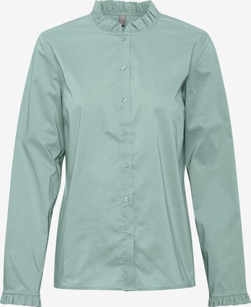 CULTURE Blouse 'Antoinett' in Groen: voorkant