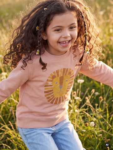 MelaDi Sveter 'Kinder Sweater aus Biobaumwolle - Löwe' - Béžová