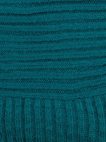 Passigatti Wrap 'Wolliger Strickschal gerippt' in Blue