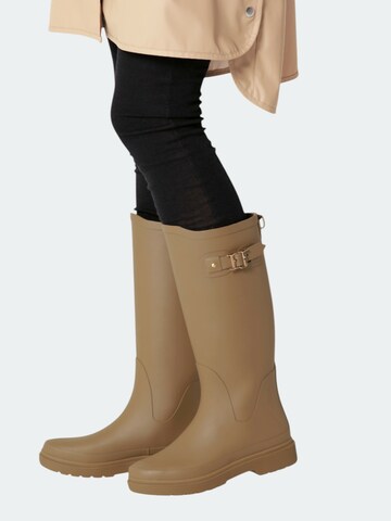 Bottes en caoutchouc 'RUBAIR13' ILSE JACOBSEN en marron : devant