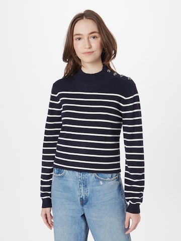 FREEMAN T. PORTER Sweater 'Pansy' in Blue: front